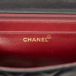 Pre Owned Chanel Black Maxi XL Classic Lambskin Single Flap