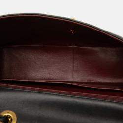 Pre Owned Chanel Black Maxi XL Classic Lambskin Single Flap