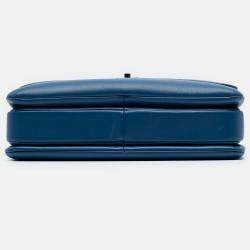 Pre Owned Chanel Blue Medium Lambskin Trendy CC Top Handle Bag