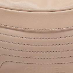 Pre Owned Chanel Beige Leather LAX Chain Shoulder Bag