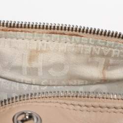 Pre Owned Chanel Beige Leather LAX Chain Shoulder Bag