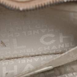 Pre Owned Chanel Beige Leather LAX Chain Shoulder Bag