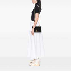 Pre Owned Chanel Black Small Lambskin Diana Flap