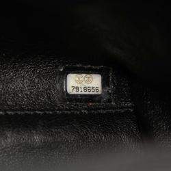 Pre Owned Chanel Black CC Quilted Caviar Kelly Top Handle Bag