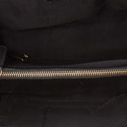 Pre Owned Chanel Black Small Quilted Calfskin Chain Me Tote