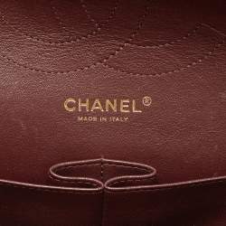 Pre Owned Chanel Black Quilted Caviar Leather Jumbo Classic Double Flap Bag