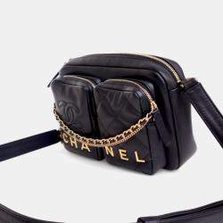 Pre Owned Chanel Small Calfskin Quilted Camera Case