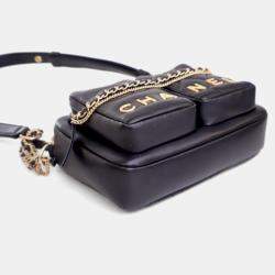 Pre Owned Chanel Small Calfskin Quilted Camera Case