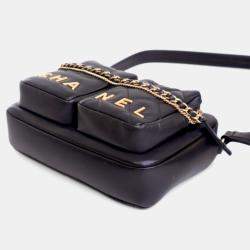 Pre Owned Chanel Small Calfskin Quilted Camera Case