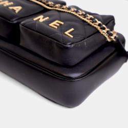 Pre Owned Chanel Small Calfskin Quilted Camera Case