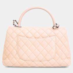 Pre Owned Chanel Medium Caviar Coco Handle Bag