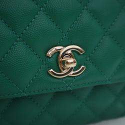 Pre Owned Chanel Mini Caviar Coco Handle Bag