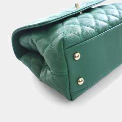 Pre Owned Chanel Mini Caviar Coco Handle Bag