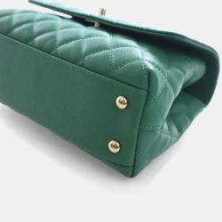 Pre Owned Chanel Mini Caviar Coco Handle Bag