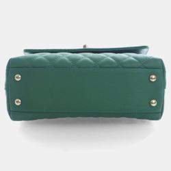 Pre Owned Chanel Mini Caviar Coco Handle Bag