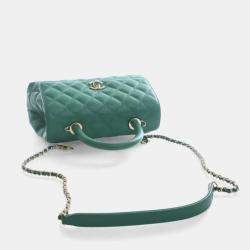 Pre Owned Chanel Mini Caviar Coco Handle Bag