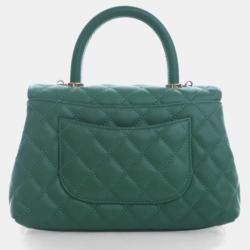 Pre Owned Chanel Mini Caviar Coco Handle Bag