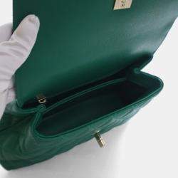 Pre Owned Chanel Mini Caviar Coco Handle Bag