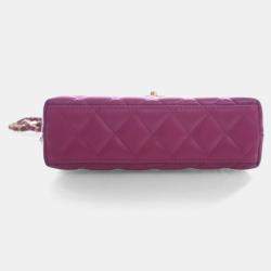 Pre Owned Chanel Nano Crinkled Calfskin Kelly Shopper