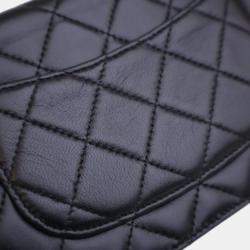 Pre Owned Chanel Lambskin Crystal CC Wallet On Chain