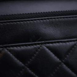 Pre Owned Chanel Lambskin Crystal CC Wallet On Chain