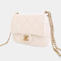 Pre Owned Chanel Mini Caviar Sweetheart Crush Flap Bag