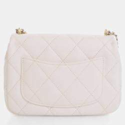 Pre Owned Chanel Mini Caviar Sweetheart Crush Flap Bag