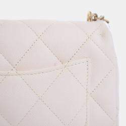 Pre Owned Chanel Mini Caviar Sweetheart Crush Flap Bag