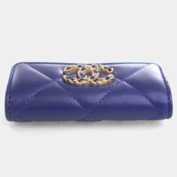 Pre Owned Chanel Lambskin 19 Flap Card Holder