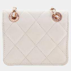 Pre Owned Chanel Mini Lambskin Chain Belt Waist Bag