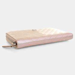 Pre Owned Chanel Caviar CC Long Zip Wallet