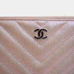 Pre Owned Chanel Caviar CC Long Zip Wallet