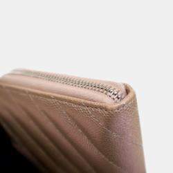 Pre Owned Chanel Caviar CC Long Zip Wallet