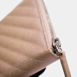 Pre Owned Chanel Caviar CC Long Zip Wallet