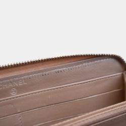 Pre Owned Chanel Caviar CC Long Zip Wallet