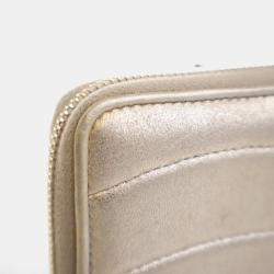 Pre Owned Chanel Lambskin CC Zip Wallet