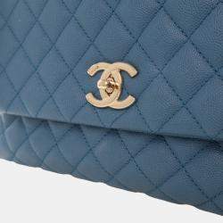 Pre Owned Chanel Medium Caviar Coco Handle Bag