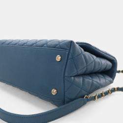 Pre Owned Chanel Medium Caviar Coco Handle Bag