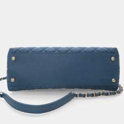 Pre Owned Chanel Medium Caviar Coco Handle Bag
