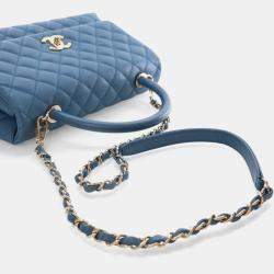 Pre Owned Chanel Medium Caviar Coco Handle Bag