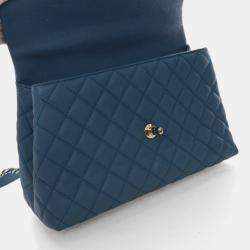 Pre Owned Chanel Medium Caviar Coco Handle Bag
