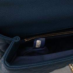 Pre Owned Chanel Medium Caviar Coco Handle Bag