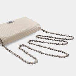 Pre Owned Chanel Lambskin Boy Wallet On Chain (WOC)