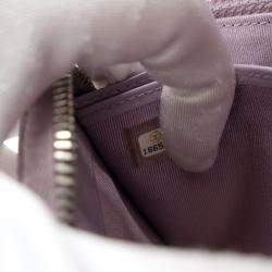 Pre Owned Chanel Lambskin Classic Long Zip Wallet