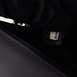 Pre Owned Chanel Medium Tweed Pearl Embellished Boy Bag