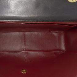 Pre Owned Chanel Black Maxi XL Classic Lambskin Single Flap