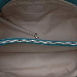Pre Owned Chanel Blue Small Iridescent Calfskin Sea Hit Tote
