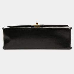 Pre Owned Chanel Black Medium Quilted Lambskin Mademoiselle Single Flap