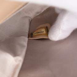 Pre Owned Chanel Beige Medium New Travel Line Nylon Single Flap