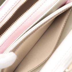 Pre Owned Chanel Pink Mini Metallic Lambskin Like a Wallet Flap